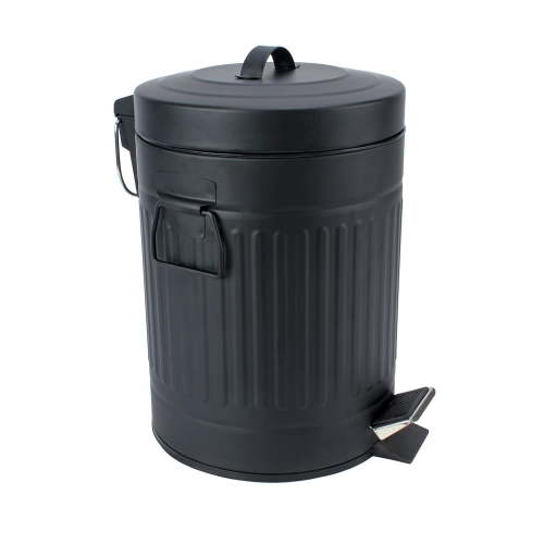 SIMPLEMADE Rectangle Step Garbage Can with Lid, Stainless Steel Trash Bin, 5-Liter Capacity