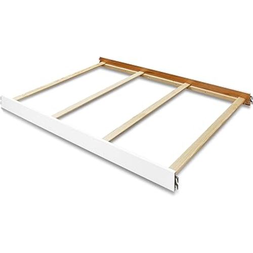 Sorelle Furniture Toddler & Full-Size Bed Rails, Wood Bed Rail & Crib Conversion Kit, Converts Crib to Toddler and Full-Size Bed, # 215 - White