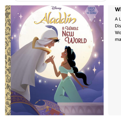 A Whole New World (Disney Aladdin) (Little Golden Book)