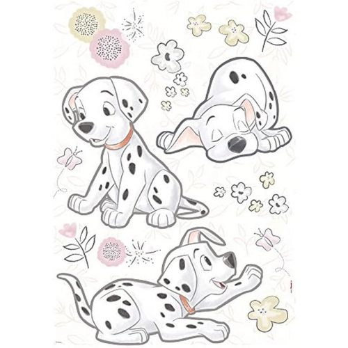 Komar Disney Best of Friends Decorative Stickers Size 50 x 70 cm 20 Pieces Wall Stickers Dogs Dalmatians Wall Sticker Children's Room Baby Room Sticker 14055h