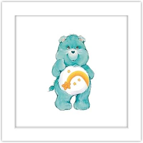 Trends International Gallery Pops Care Bears - Heritage Wish Bear Wall Art Wall Poster, 12.00" x 12.00", White Frame Version