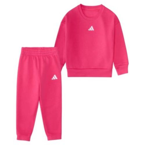 Baby Girls Long-Sleeve Crewneck Sweatshirt and Joggers, 2-Piece Set