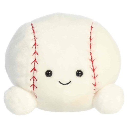 Aurora Small Slugger Baseball Palm Pals Party Sized Adorable Stuffed Animal White 7"