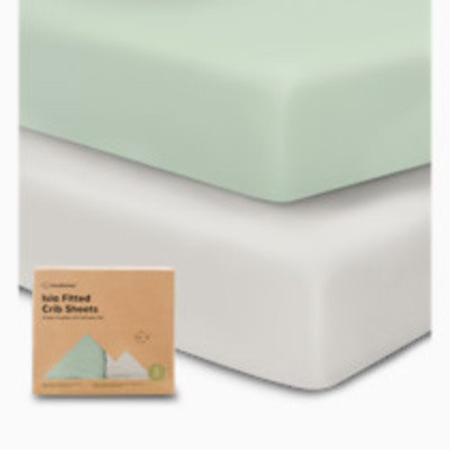 KeaBabies Isla Bamboo Viscose Fitted Crib Sheets - Sage
