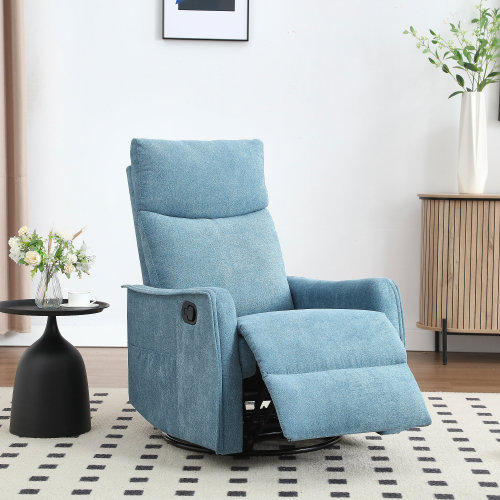Ebern Designs Lila 27'' W Manual Recliner Swivel Rocker Recliner With Massage And Heat & Reviews | Wayfair