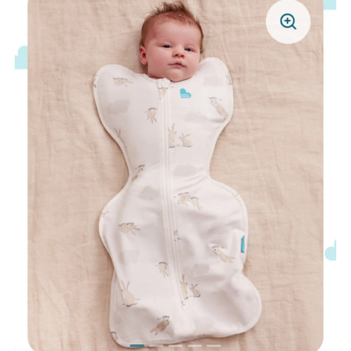 Swaddle Up™ 1.0 TOG Cotton White Cloud Bunnies