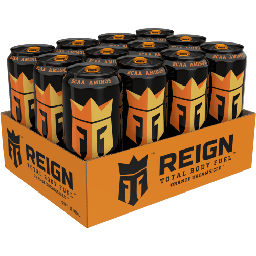 (12 Cans) Reign Total Body Fuel Energy Drink, Orange Dreamsicle, 16 fl oz