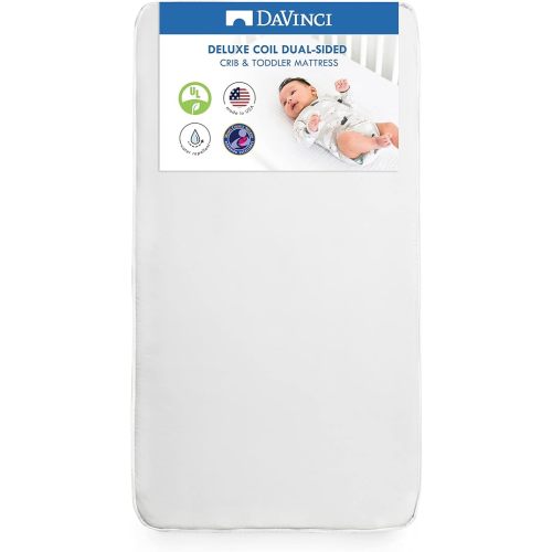 DaVinci Complete Slumber Crib & Toddler Mattress, Firm support, Lightweight, Waterproof, Greenguard Gold Certified