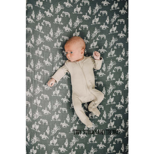 Wild West Muslin Crib Sheet