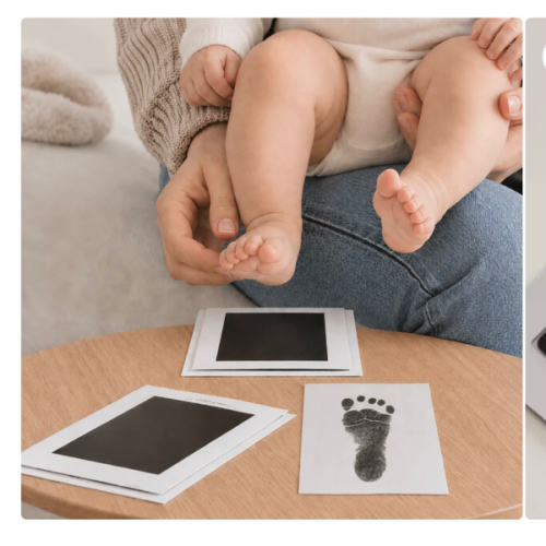4-Pack Mess-Free Baby Hand & Footprint Kit - No Ink On Baby's Skin | Little Treasures