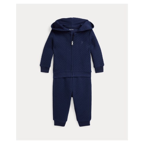 Polo Ralph Lauren Kids Quilted Full-zip Hoodie & Pant Set (3-24 Months) | David Jones