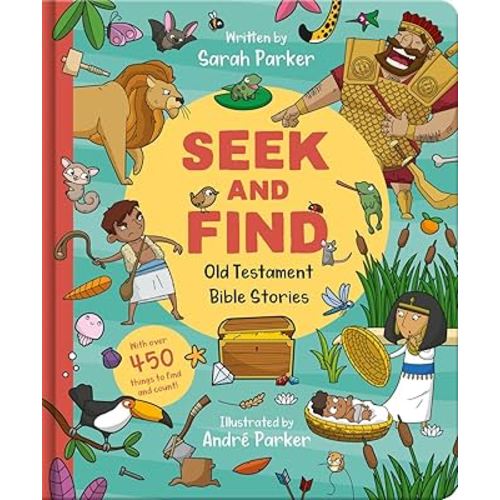 Seek and Find: Old Testament Bible Stories: With over 450 things to find and count! (Fun interactive Christian book to gift kids ages 2-5, Christmas gift)