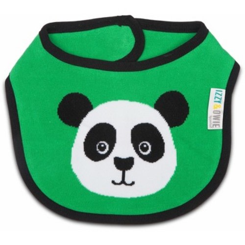 Pavilion Gift Company - Bamboo Green Panda - Baby Bib - Bibs