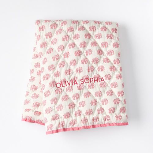 Block Print Quilted Blanket