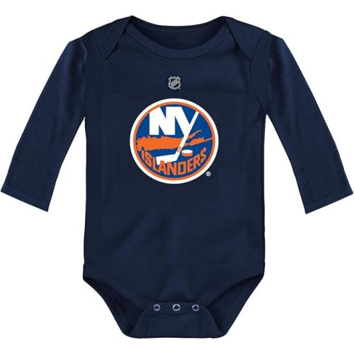 Outerstuff NHL Newborn & Infants 0-24 Months Primary Logo Long Sleeve Bodysuit Creeper Romper
