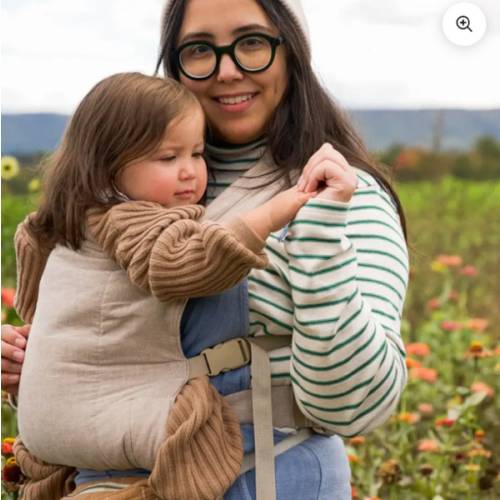 Tan Buckle Baby Carrier | Ergonomic Soft Structured Carrier