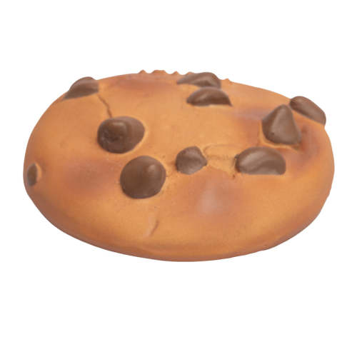 Cookie Natural Rubber Teether, Rattle & Pretend Play