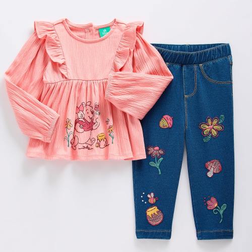 Baby Girls Winnie The Pooh 2-pc. Pant Set, Color: Pink - JCPenney