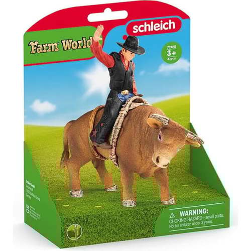 Schleich Farm World: Cowboy With Bull - Rodeo Figure Playset - Schleich | Maisonette