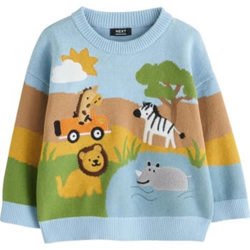 Kids' Safari Scene Sweater, 2-3Y