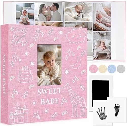 Baby Photo Album 4x6 600 Pockets Large Slip-in Memory Book
