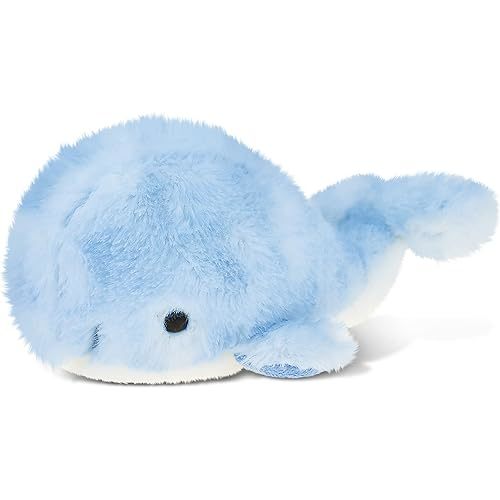 DolliBu Blue Whale Super Soft Stuffed Animal, Cute Realistic Stuffed Animals for Girls. Boys and Adults Animal Gifts, Kids Ocean Life Nursery Décor for Newborn - 7 inches