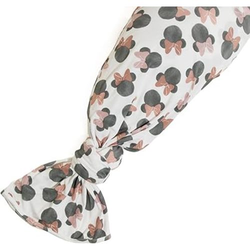 Freshly Picked Swaddle Blanket, One-Size-fits-All, Disney Minnie Mouse