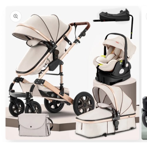 WanderWheels: 3-in-1 Portable Baby Stroller & Car Seat Combo