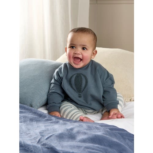 Mamas & Papas Blue Sweatshirt And Leggings Set (0-3 months)