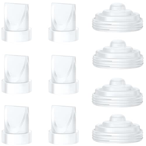 6PCS Duckbill Valves & 4PCS Diaphragm Compatible with Momcozy M5 Wearable Breast Pump, Replacement Pump Parts Accessories Compatible for M5 Momcozy, Not Original Mom Cozy Accessories
