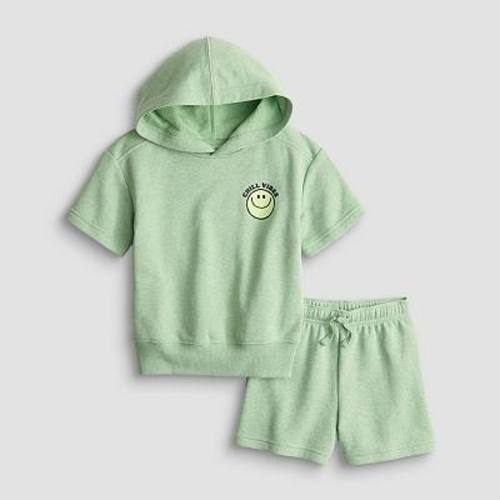 Baby & Toddler Boy Jumping Beans® 2-Piece Relaxed Graphic Hoodie & Short Set