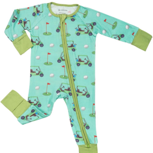 LollyBanks Baby Pajamas, 2-Way Zipper Romper, 95% Viscose Made from Bamboo and 5% Spandex, Baby Sleepers