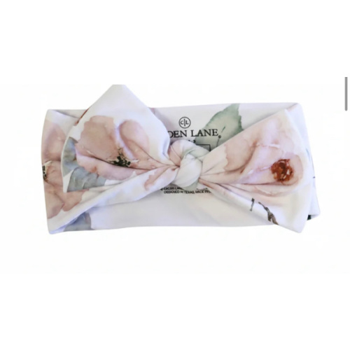 Millie's Dusty Rose Garden Large Bow Headwrap | Caden Lane