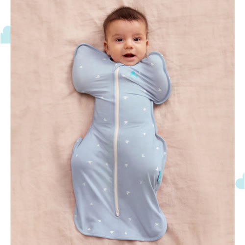 Swaddle Up™ 1.0 TOG Viscose from Bamboo Mist Blue Boats