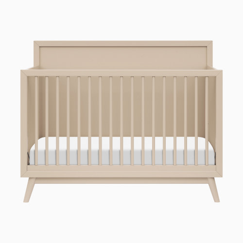babyletto Palma 4-in-1 Convertible Crib with Toddler Bed Conversion Kit - Taupe