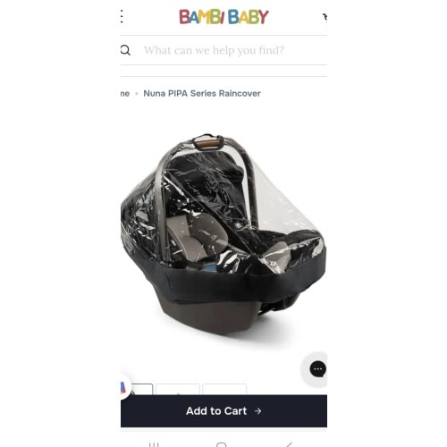 Nuna ® PIPA ™ Series Car Seat Raincover