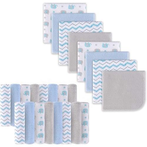 Softan Baby Washcloths, 24Pack Baby Wash Cloths Extra Soft & Ultra Absorbent, Baby Towels and Washcloths Face Towel Unisex for Boys Girls Face & Body, Washclothes Gentle on Sensitive Skin, 9''x 9''