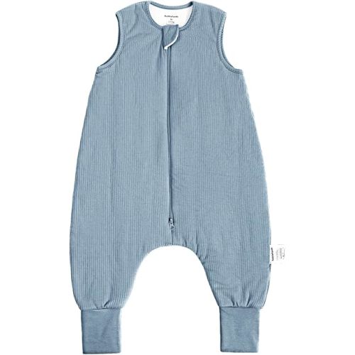 Rayon Made from Bamboo Toddler Sleep Sack with Feet 1.0 Tog Breathable Sleep Sack 6-12 Months Ultra Soft Baby Wearable Blanket with Legs Unisex Sleeping Bag with 2-Way Zipper