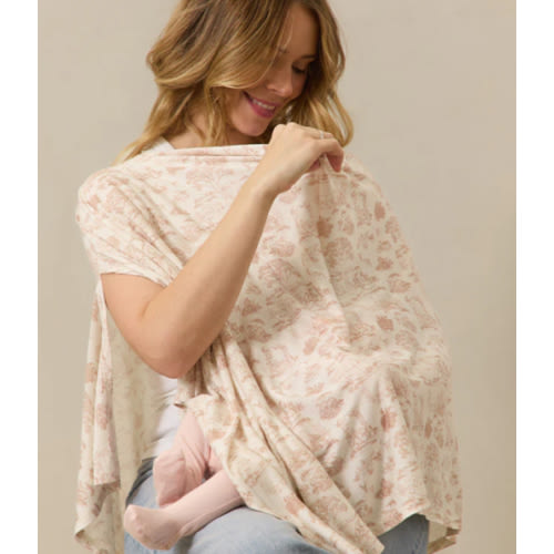 Rose Toile Nursing Cover