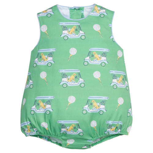 Blue Paws on Par Round Neck Bubble