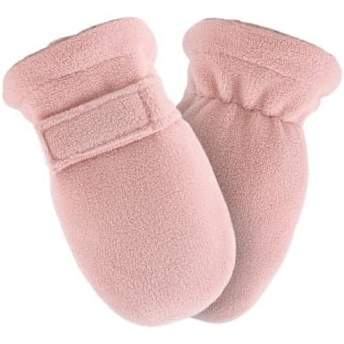 Zsedrut No Scratch Baby Mittens Toddler Infant Fleece Lined Gloves Winter Warm Mitten for Baby Boys Girls