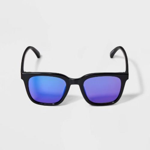 Boys' Square Sunglasses - Cat & Jack™ Black: UV Protection, Ages 3-10, Recycled Plastic Frame