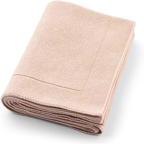 Knitted Organic Cotton Baby Blanket- Swaddle Blanket, 30" x 40" Soft Receiving Blanket for Newborn (Blush Ultra-Soft)