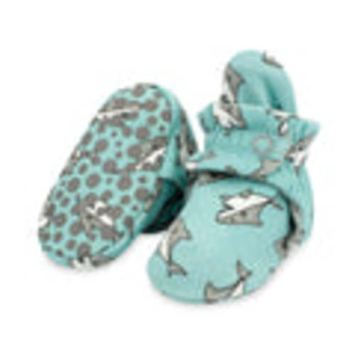Baby Sharks Organic Cotton Gripper Baby Bootie – Zutano