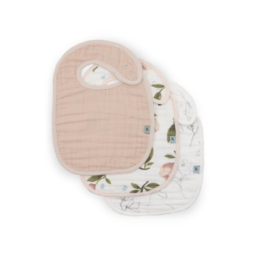 3-Pack Organic Cotton Muslin Bibs