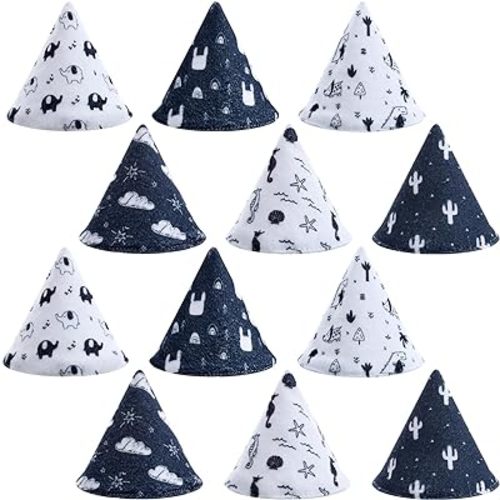 Yinkin 12 Pcs Baby Boy Pee Shield Cover for Baby Boy Pee Tents Reusable Pee Cap for Baby Strong Water Absorption Diaper Changing Accessory for Boys Newborn Birthday Gift