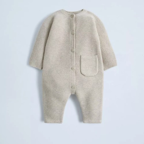 GARTER STITCH JUMPSUIT - Sand / Marl | ZARA United States