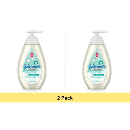 Johnson's CottonTouch for Newborn Baby and Toddler Bath Shampoo and Body Wash, 13.6 oz - 2 Pack