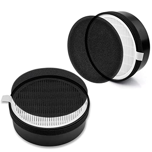LV-H132 Replacement Filter for LEVOIT Air Purifier Replacement Filter LV-H132-RF, Funmit 3-in-1 H13 True HEPA Filter Replacement, 2 Pack
