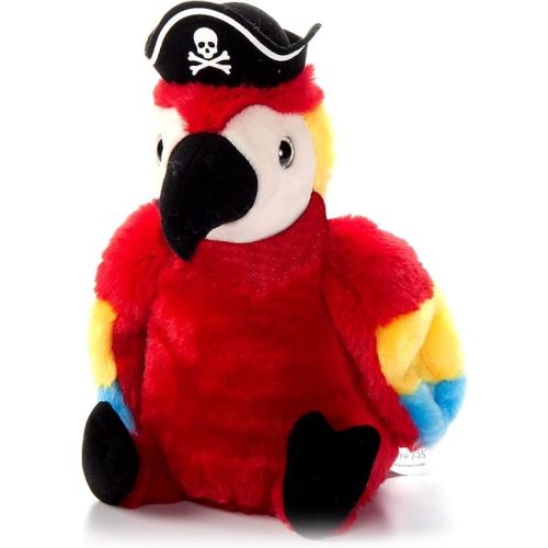 The Petting Zoo Parrot Stuffed Animal Plushie, Gifts for Kids, Pirate Animals, Pirate Parrot Plush Toy 10 inches